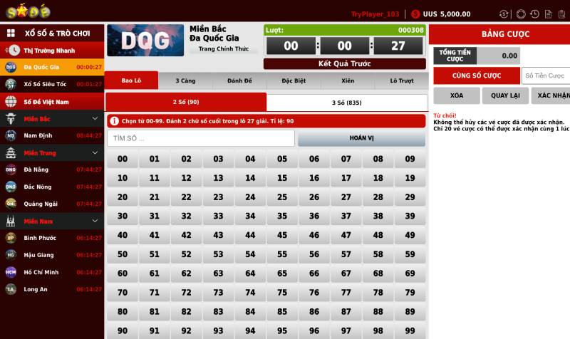 Hướng dẫn cơ bản cách chơi lô đề tại BK8